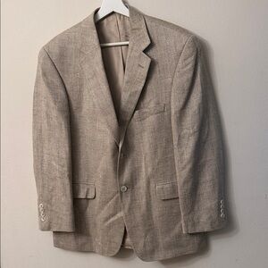 Stafford Light Brown Blazer 100% silk
